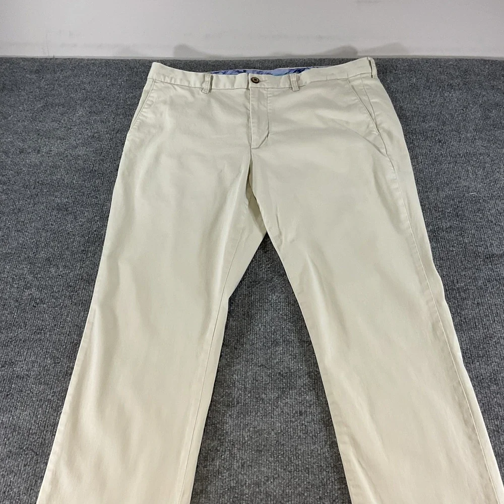 Tommy Bahama Men's Chino Pants 38x30 Beige Stretch Casual Golf IslandZone